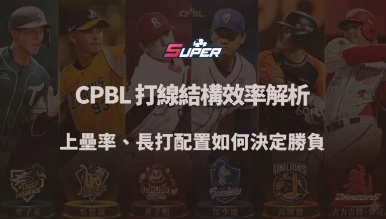 CPBL 打線結構與得分效率解析｜上壘率、長打配置如何決定勝負（TU娛樂城觀點）