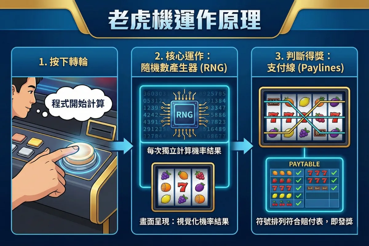 老虎机的核心运作来自「随机数产生器(RNG)」